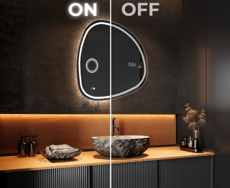 Specchio da bagno LED di forma irregolare EG223 #3