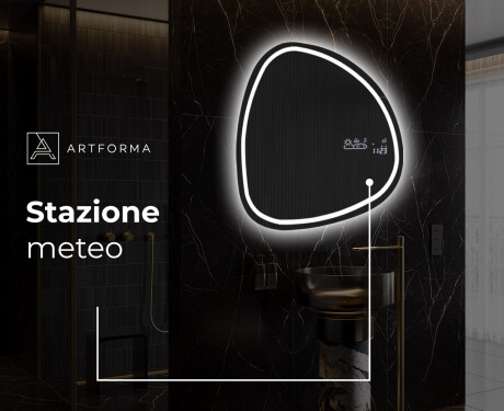 Specchio da bagno LED di forma irregolare EG223 #9