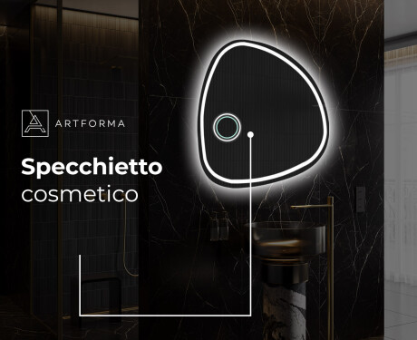 Specchio da bagno LED di forma irregolare EG223 #5