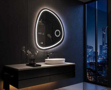 Specchio da bagno LED di forma irregolare EG223 #10