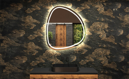 Specchio da bagno LED di forma irregolare EG223