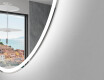 Ovale specchio moderno con luci LED L227 #2