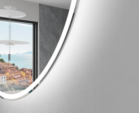 Ovale specchio moderno con luci LED L227 #2