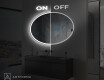 Ovale specchio moderno con luci LED L227 #3