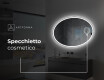 Ovale specchio moderno con luci LED L227 #5