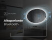 Ovale specchio moderno con luci LED L227 #6