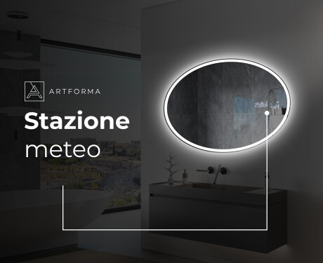 Ovale specchio moderno con luci LED L227 #7