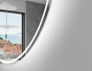 Ovale specchio moderno con luci LED L228 #2