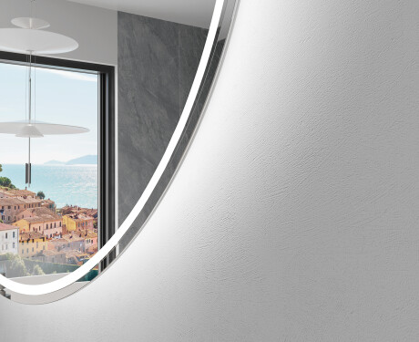 Ovale specchio moderno con luci LED L228 #2