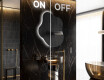 Specchio da bagno LED di forma irregolare EM221 #3