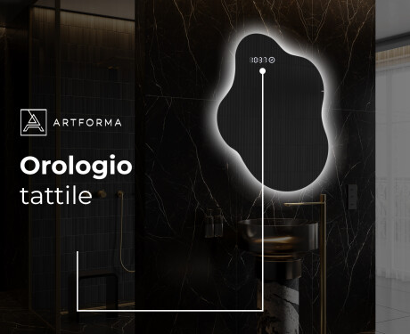 Specchio da bagno LED di forma irregolare EM221 #8