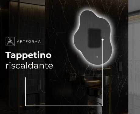 Specchio da bagno LED di forma irregolare EM221 #9