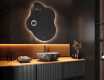 Specchio da bagno LED di forma irregolare EM221 #10