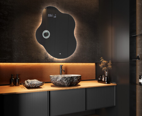 Specchio da bagno LED di forma irregolare EM221 #10