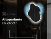 Specchio da bagno LED di forma irregolare EM222 #7