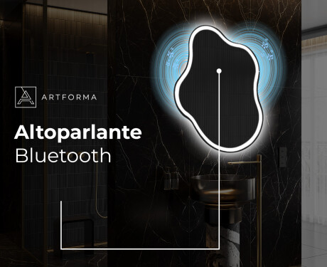 Specchio da bagno LED di forma irregolare EM222 #7