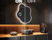 Specchio da bagno LED di forma irregolare EM222 #3