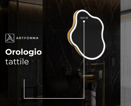 Specchio da bagno LED di forma irregolare EM222 #8