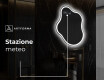 Specchio da bagno LED di forma irregolare EM222 #9