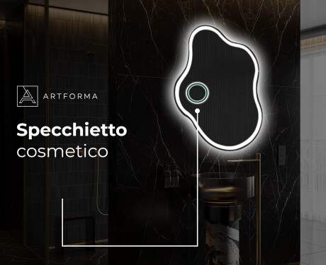Specchio da bagno LED di forma irregolare EM222 #5