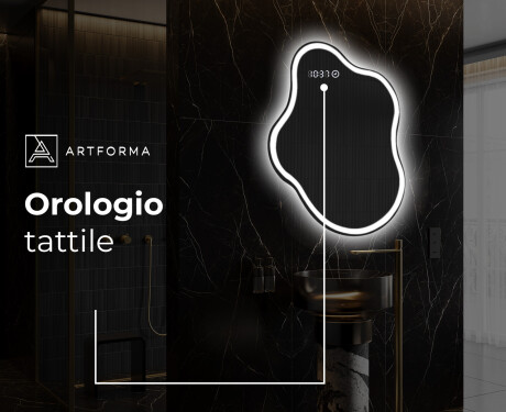 Specchio da bagno LED di forma irregolare EM222 #8