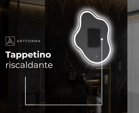 Specchio da bagno LED di forma irregolare EM222 #9