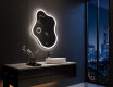 Specchio da bagno LED di forma irregolare EM222 #10