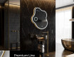 Specchio da bagno LED di forma irregolare EM223 #4