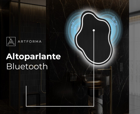 Specchio da bagno LED di forma irregolare EM223 #7