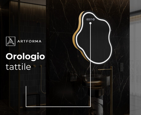 Specchio da bagno LED di forma irregolare EM223 #8