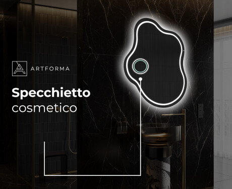 Specchio da bagno LED di forma irregolare EM223 #5
