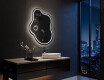 Specchio da bagno LED di forma irregolare EM223 #10