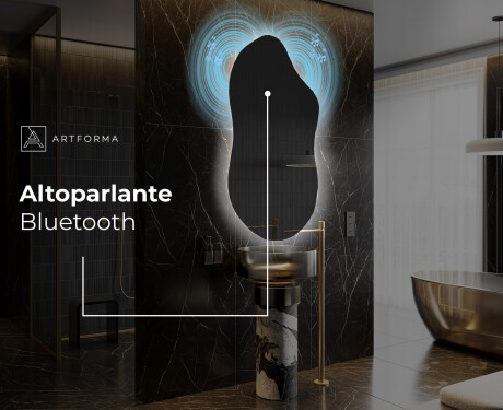 Specchio da bagno LED di forma irregolare F221 #5