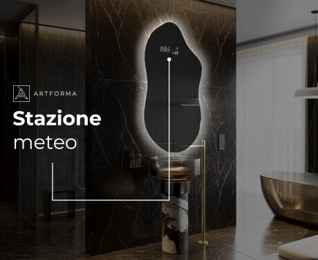 Specchio da bagno LED di forma irregolare F221 #6