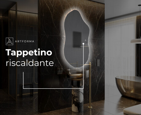 Specchio da bagno LED di forma irregolare F221 #8
