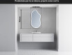 Specchio da bagno LED di forma irregolare F222 #4