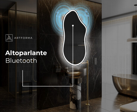 Specchio da bagno LED di forma irregolare F222 #5