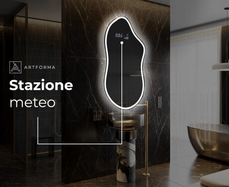 Specchio da bagno LED di forma irregolare F222 #6