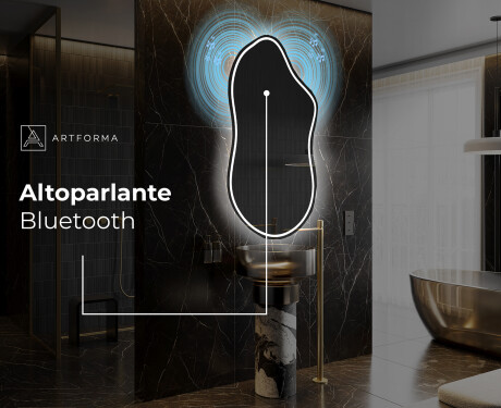 Specchio da bagno LED di forma irregolare F223 #5