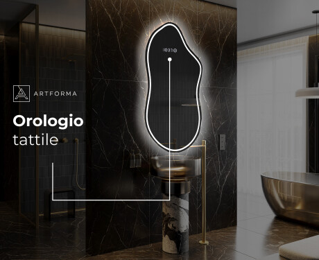 Specchio da bagno LED di forma irregolare F223 #7