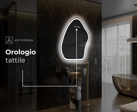 Specchio da bagno LED di forma irregolare G222 #7