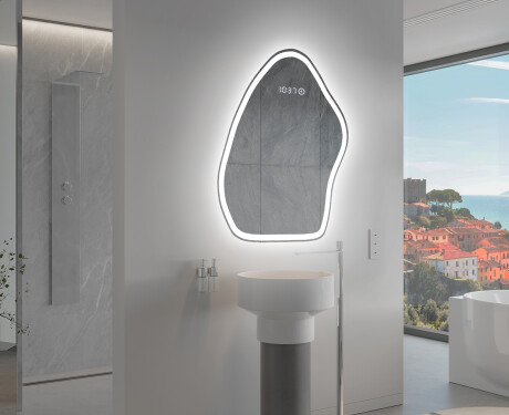Specchio da bagno LED di forma irregolare G222 #9