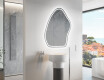 Specchio da bagno LED di forma irregolare G223