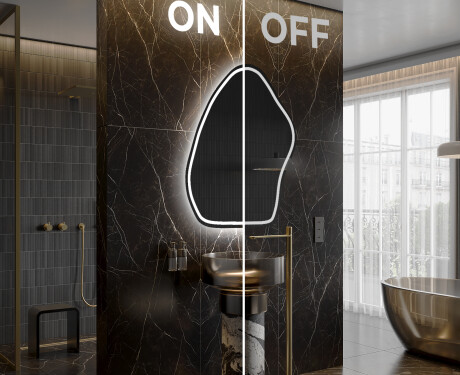 Specchio da bagno LED di forma irregolare G223 #3