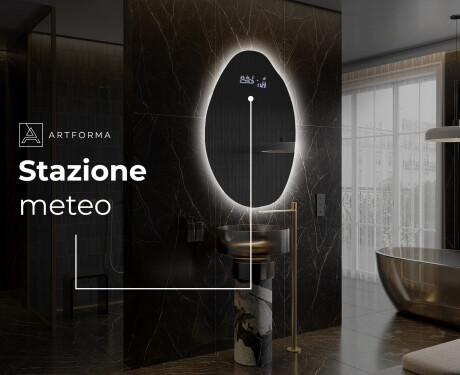 Specchio da bagno LED di forma irregolare U221 #7