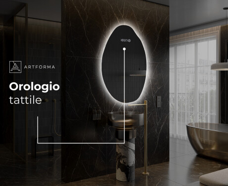 Specchio da bagno LED di forma irregolare U221 #8