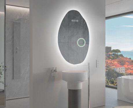Specchio da bagno LED di forma irregolare U221 #10