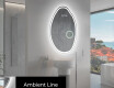 Specchio da bagno LED di forma irregolare U222 #3