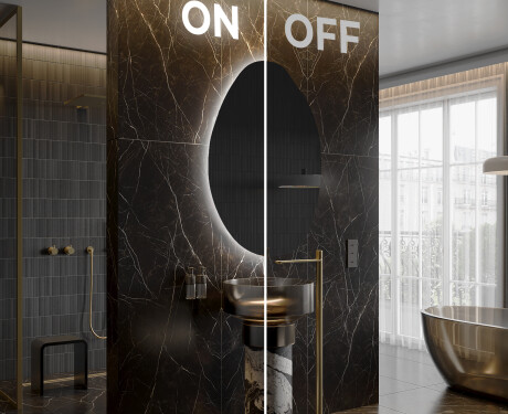 Specchio da bagno LED di forma irregolare U222 #3