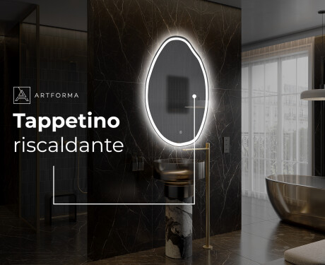 Specchio da bagno LED di forma irregolare U222 #9